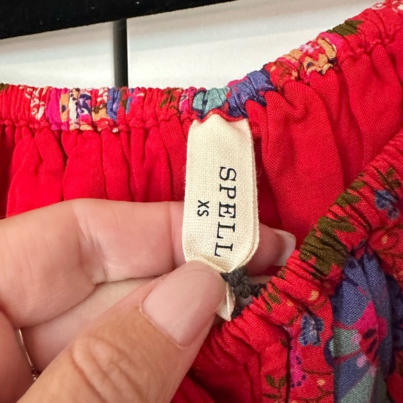 Spell Red Floral Blouse - Picture 8 of 9